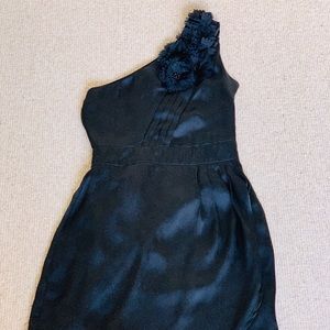 One On One Shoulder Ruffle Mini Dress